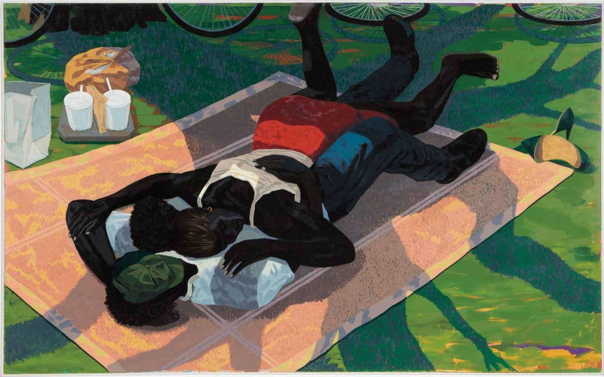 Kerry James Marshall, Untitled (Blanket Couple), 2014